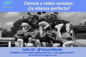 Ciencia y redes sociales alianza